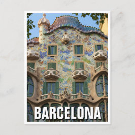 Barcelona Casa Batllo Spanien Postkarte