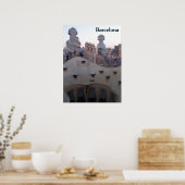 Barcelona Casa Milà von Antoni Gaudí Poster (Küche)