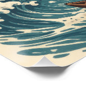 Barcelona City Monster Attack Art Print - Kaiju Poster (Ecke)