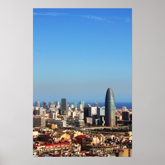 Barcelona City Poster (Vorne)