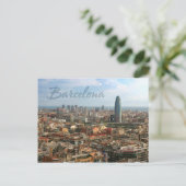 Barcelona City Postkarte (Stehend Vorderseite)