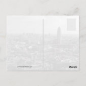 Barcelona City Postkarte (Rückseite)