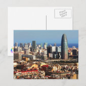 Barcelona City Postkarte (Vorne/Hinten)