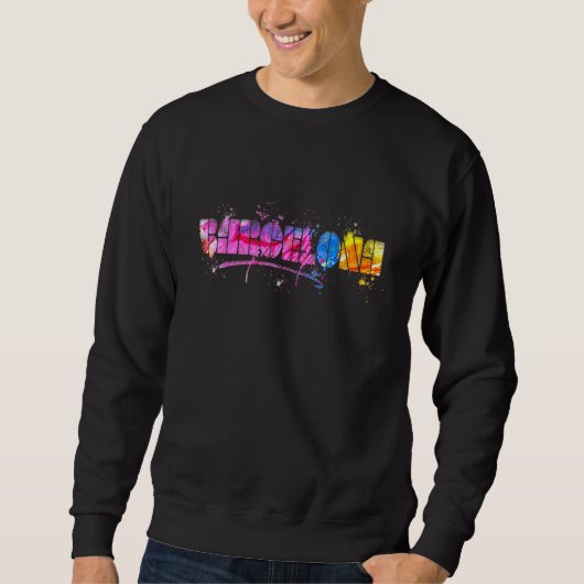 Barcelona City Souvenir Barcelona Skyline Sweatshirt (Vorderseite)