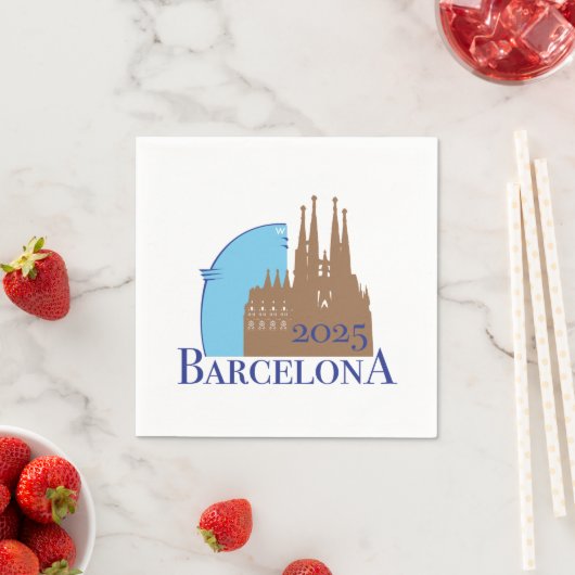 Barcelona Cocktail Napkin Serviette (Beispiel)