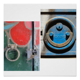 Barcelona Door Knockers, No. 001 Poster