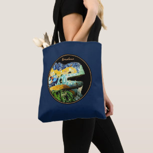 Barcelona-Echse & Park Güell, Katalonien / Gaudí Tasche