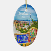 Barcelona Einzigartiges Foto Moderne Kunst Keramik Ornament (Rechts)