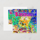 Barcelona Epoch Hour Holiday Card Feiertagskarte (Vorne/Hinten)