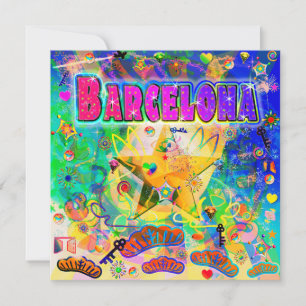Barcelona Epoch Hour Holiday Card Feiertagskarte