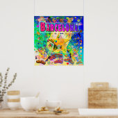 Barcelona Epoch Hour Poster (Küche)
