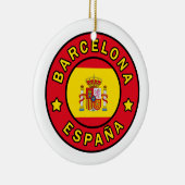 Barcelona España Keramik Ornament (Rechts)