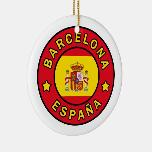 Barcelona España Keramik Ornament (Rechts)