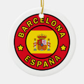 Barcelona España Keramik Ornament (Vorne)