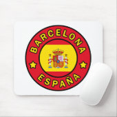 Barcelona España Mousepad (Mit Mouse)