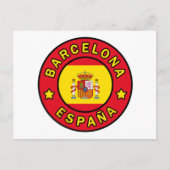 Barcelona España Postkarte (Vorderseite)