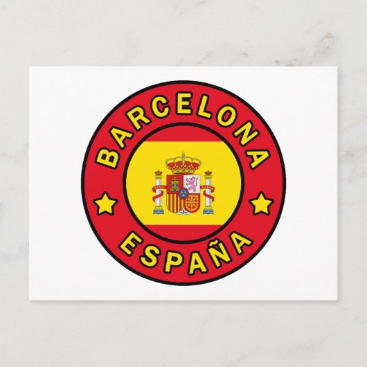 Barcelona España Postkarte (Vorderseite)