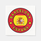 Barcelona España Serviette (Vorderseite)