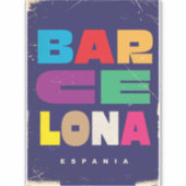 Barcelona Espania Aufkleber (Vorderseite)