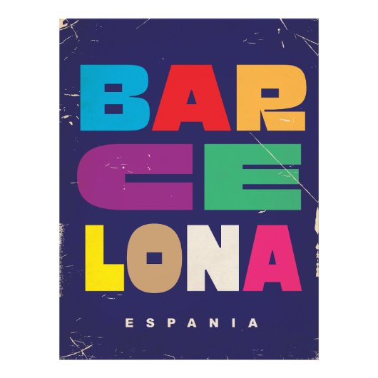 Barcelona Espania Fotodruck (Vorne)