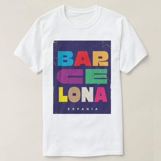 Barcelona Espania T-Shirt (Design vorne)