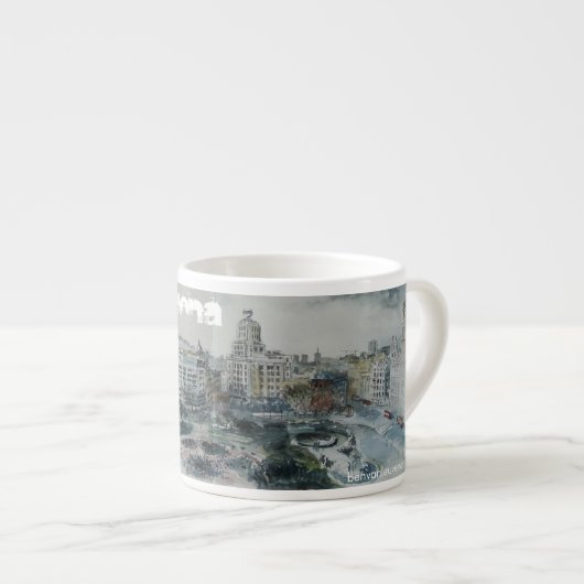 Barcelona espresso espressotasse (Vorderseite Rechts)