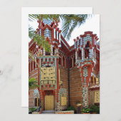 Barcelona. Gaudí. Casa Vicens. Einladung (Vorne/Hinten)