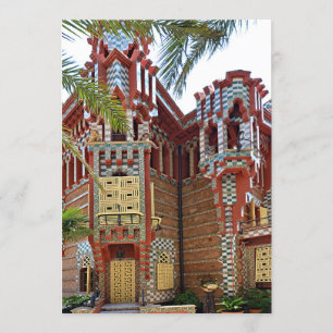 Barcelona. Gaudí. Casa Vicens. Einladung