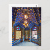 Barcelona. Gaudí. Casa Vicens. Innen. Ver. 6. Postkarte (Vorne/Hinten)