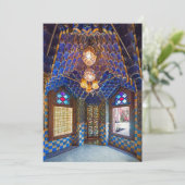 Barcelona. Gaudí. Casa Vicens.Innenseite. Ver.6. Einladung (Stehend Vorderseite)