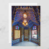 Barcelona. Gaudí. Casa Vicens.Innenseite. Ver.6. Einladung (Vorne/Hinten)