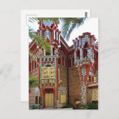 Barcelona. Gaudí. Casa Vicens. Postkarte (Vorne/Hinten)