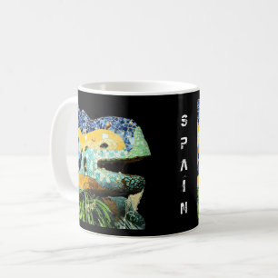 Barcelona, Gaudi - Eidechse, Spanien Kaffeetasse