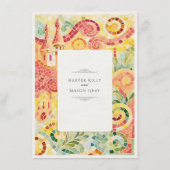 Barcelona Gaudí-Inspired Mosaic Wedding Begleitkarte (Rückseite)
