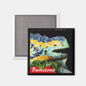 Barcelona, Gaudi Lizard (Magnet) Magnet (Vorderseite/Rückseite)