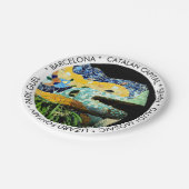 Barcelona, Gaudi - Lizard, Spanien (Abendessen im Pappteller (Schrägansicht)