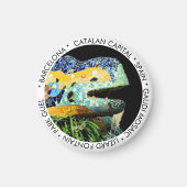 Barcelona, Gaudi - Lizard, Spanien/Katalonien Magnet (Vorne)
