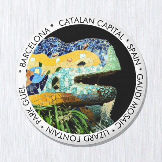 Barcelona, Gaudi - Lizard, Spanien/Katalonien Magnet
