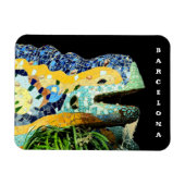 Barcelona, Gaudi - Lizard, Spanien Magnet (Horizontal)