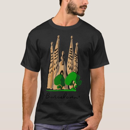 Barcelona-Gaudi-Logo T-Shirt (Vorderseite)