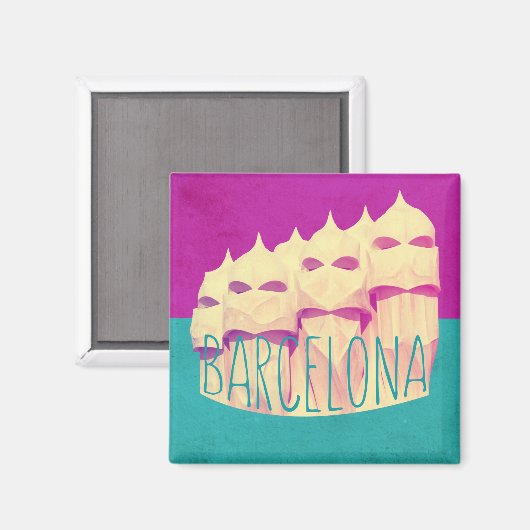 Barcelona Gaudi Paradise Magnet (Vorderseite/Rückseite)
