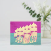 Barcelona Gaudi Paradise Postkarte (Stehend Vorderseite)