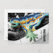 Barcelona Gaudi Park Guell Postkarte (Vorne/Hinten)
