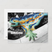 Barcelona Gaudi Park Guell Postkarte (Vorne/Hinten)