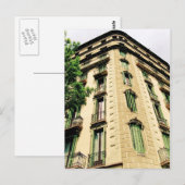 Barcelona Gebäude Postkarte (Vorne/Hinten)