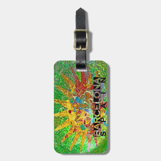 Barcelona Gepäckanhänger (Vorderseite vertikal)