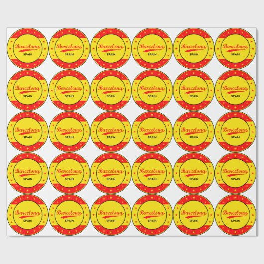 Barcelona Geschenkpapier (Flach)