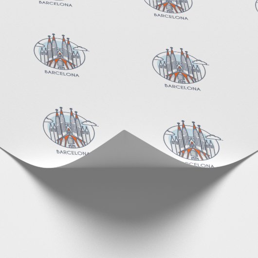 Barcelona Geschenkpapier (Ecke)