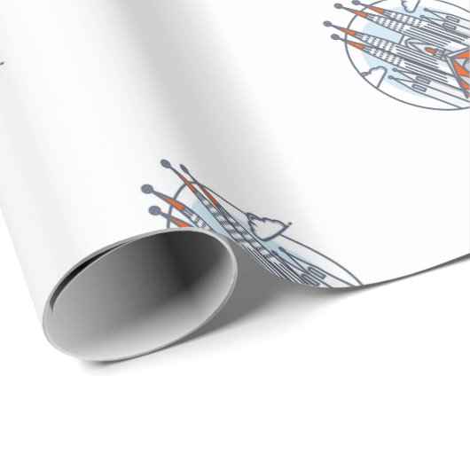 Barcelona Geschenkpapier (Rolleneckpunkt)