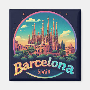 🧲 Barcelona Gotisches Viertel Erinnerung Spanien  Magnet